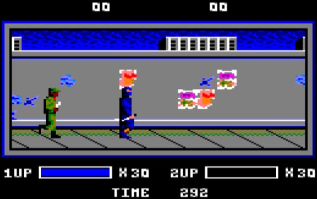 The Ninja Warriors - Amstrad CPC game screenshot (1989) by Virgin Games